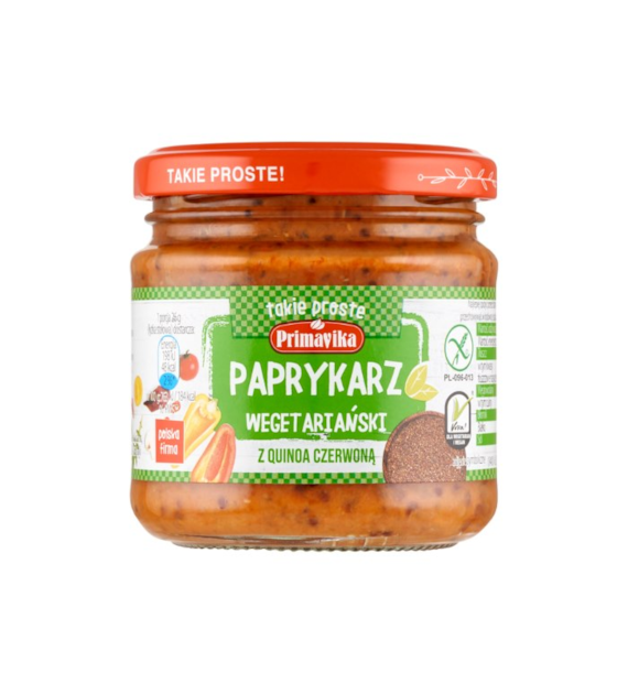 PRIMAVIKA Paprykarz wegetariański z quinoa czerwoną 160g