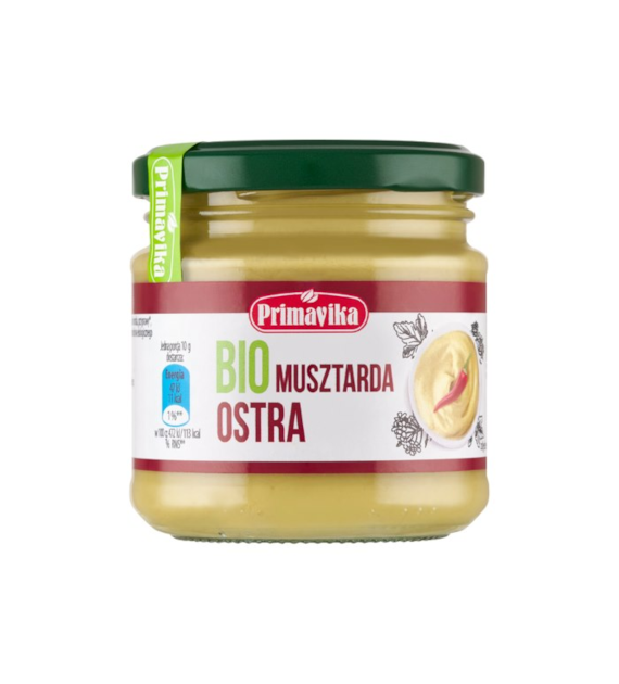 PRIMAVIKA Musztarda ostra BIO 170g