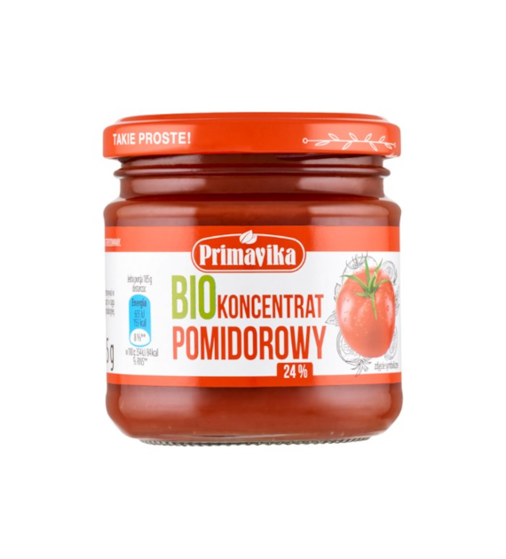 PRIMAVIKA Koncentrat pomidorowy BIO 185g