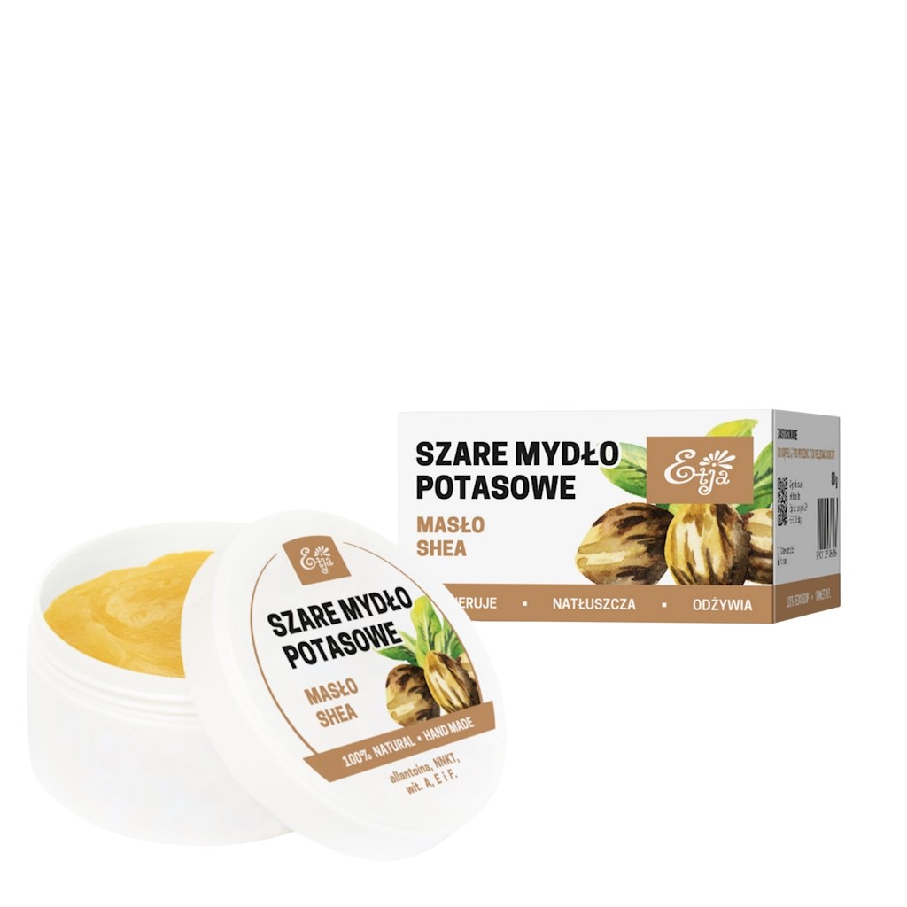 ETJA Mydło naturalne potasowe z Masłem Shea 80g