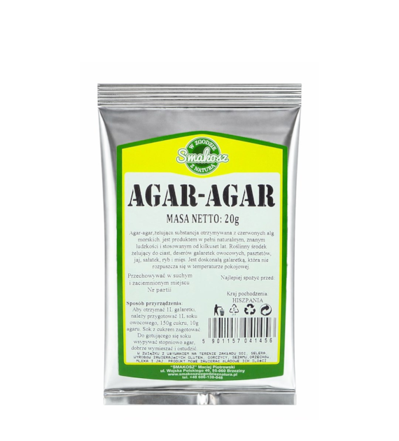 SMAKOSZ Agar-Agar naturalny zagęstnik 20g