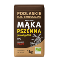 Mąka pszenna jasna typ 550 BIO 1kg BIOLIFE - PODLASKIE EKOLOGICZNE