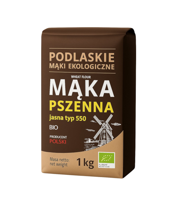 Mąka pszenna jasna typ 550 BIO 1kg BIOLIFE - PODLASKIE EKOLOGICZNE