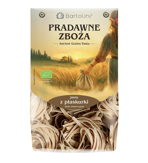 BARTOLINI Makaron z płaskurki jasny gniazda (tagliatelle) BIO 250g