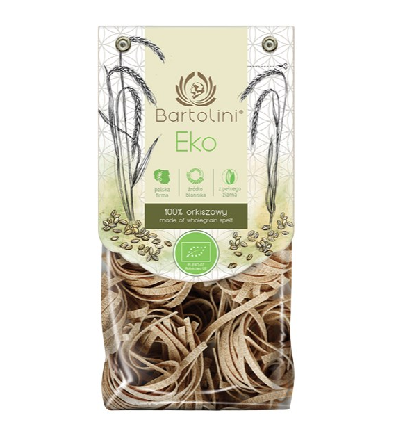 BARTOLINI Makaron orkiszowy pełnoziarnisty gniazda (fettuccine) BIO 250g