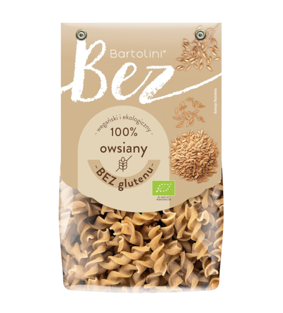 BARTOLINI Makaron owsiany BIO bezglutenowy świder 250g