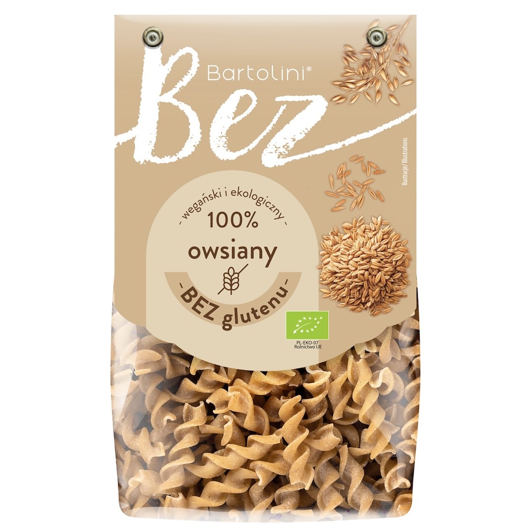 BARTOLINI Makaron owsiany BIO bezglutenowy świder 250g