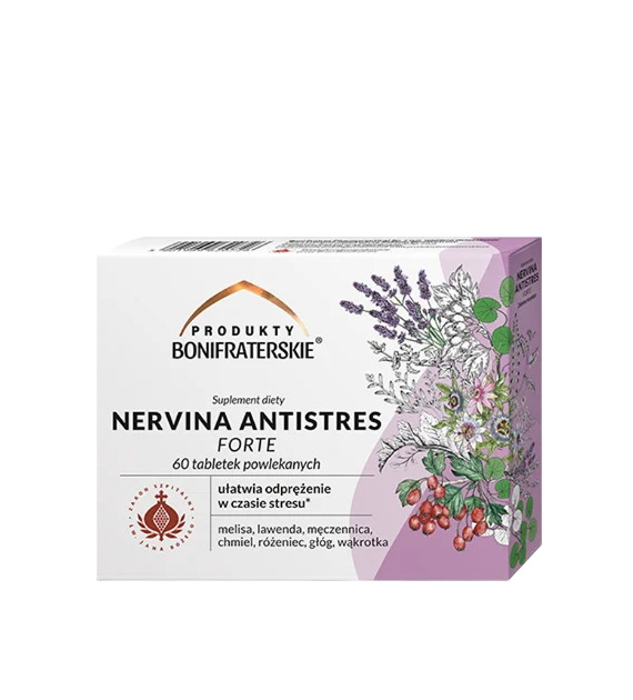 Nervina Antistres Forte 60 tabl. powlekanych PRODUKTY BONIFRATERSKIE