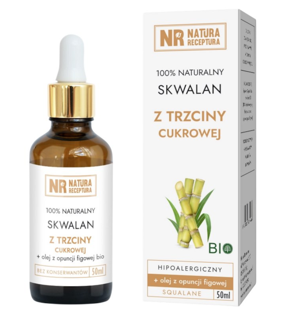 Skwalan z trzciny cukrowej 50ml NATURA RECEPTURA