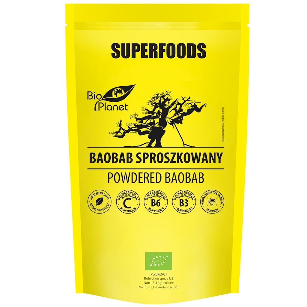 SUPERFOODS Baobab sproszkowany BIO 150g BIO PLANET