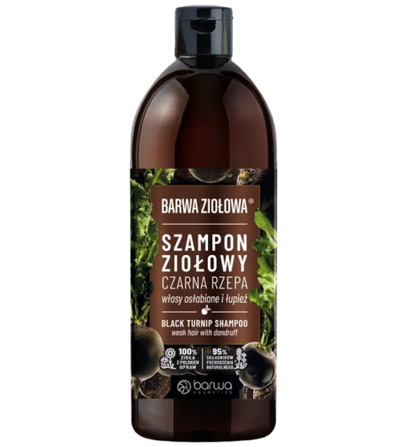 Szampon czarna rzepa do włosów osłabionych i z łupieżem 480ml BARWA ZIOŁOWA
