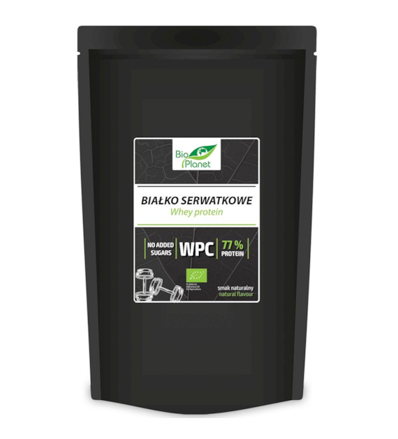 BIO PLANET Białko serwatkowe naturalne (koncentrat WPC 77) BIO 500g