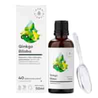 AURA HERBALS Ginkgo Biloba - ekstrakt w płynie 50ml - Miłorząb Japoński