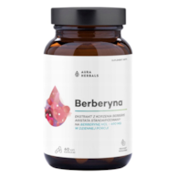 AURA HERBALS Berberyna HCL 490mg, 60 vkaps. - Berberis aristata
