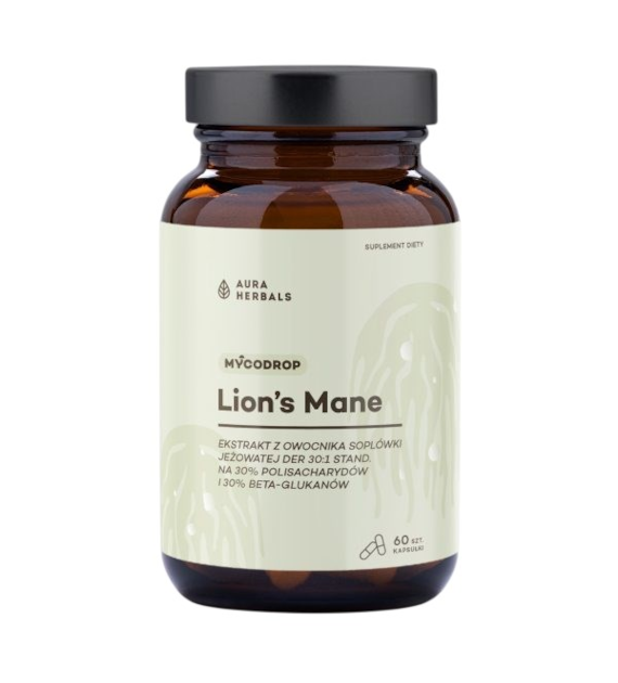 AURA HERBALS Mycodrop Lion's Mane 60 kaps.
