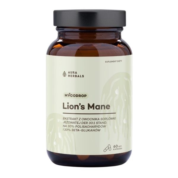 AURA HERBALS Mycodrop Lion's Mane 60 kaps.