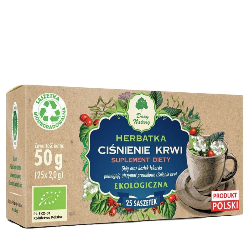 Herbatka Ciśnienie krwi fix BIO 25*2g DARY NATURY