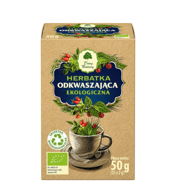 Herbatka Odkwaszająca fix BIO 25*2g DARY NATURY