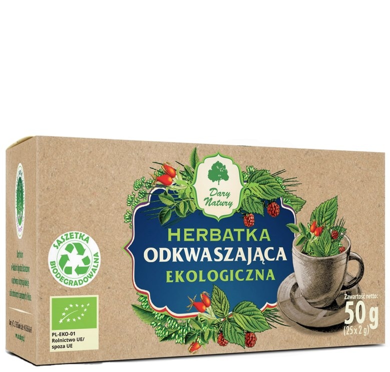 Herbatka Odkwaszająca fix BIO 25*2g DARY NATURY