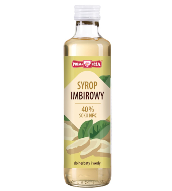 Syrop imbirowy 40% soku 250ml POLSKA RÓŻA