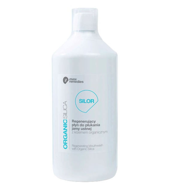 Regenerujący płyn do płukania jamy ustnej z krzemem organicznym SILOR+B 1000ml INVEX REMEDIES