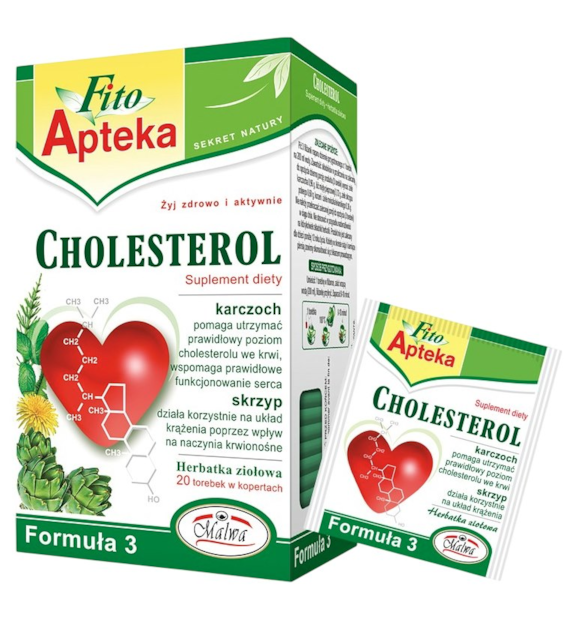 F3 Cholesterol herbatka 20*2g MALWA