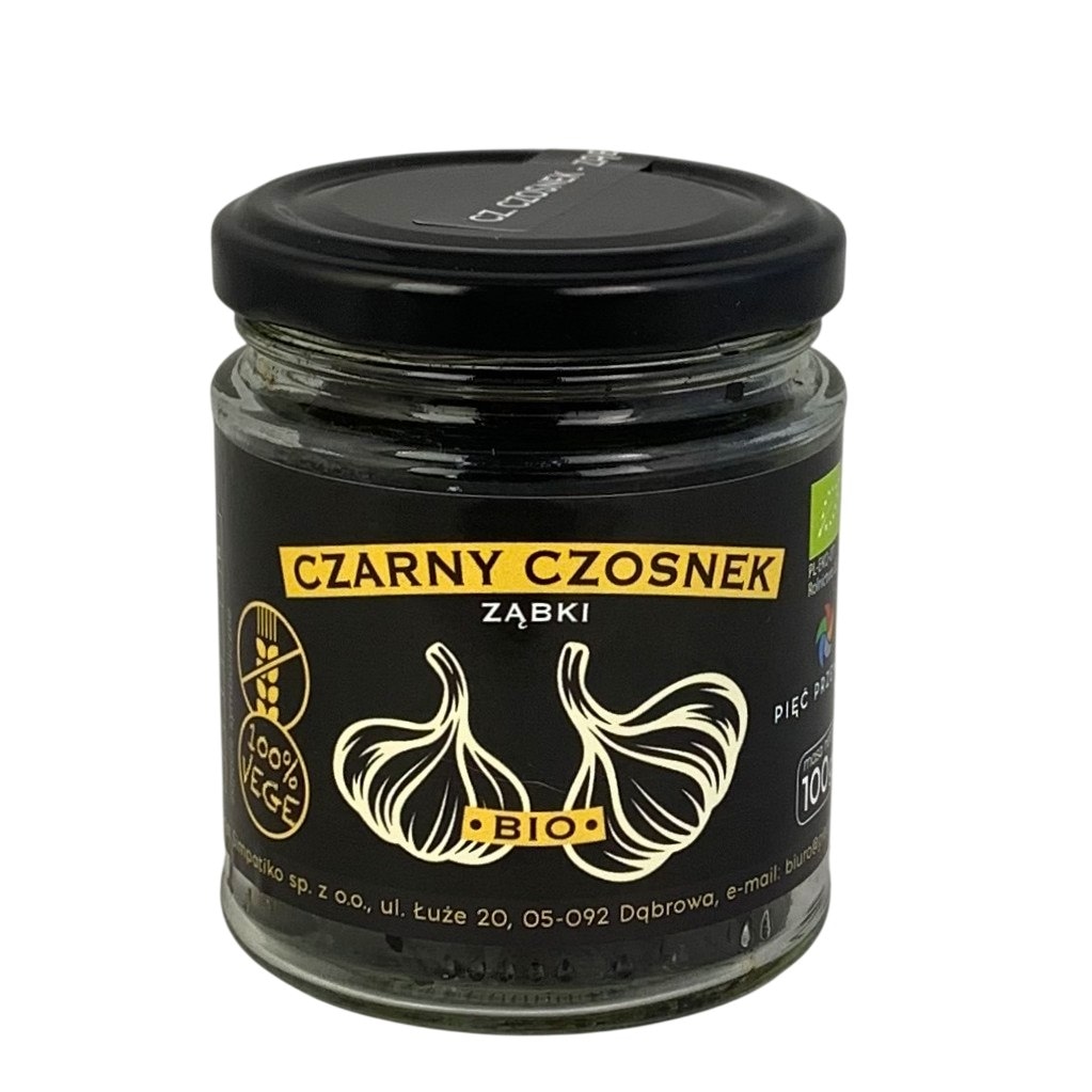 PIĘĆ PRZEMIAN Czarny czosnek - ząbki bez łupiny BIO 100g