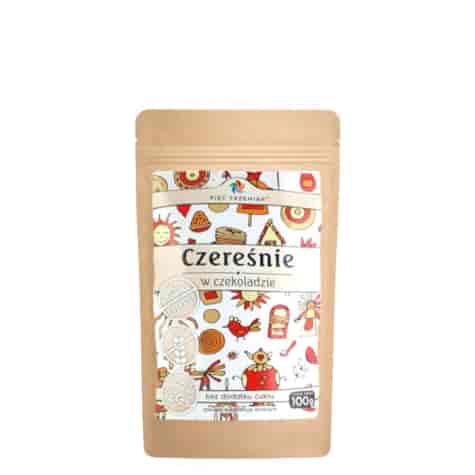 PIĘĆ PRZEMIAN Czereśnie w czekoladzie bez dodatku cukru 100g