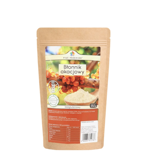 PIĘĆ PRZEMIAN Błonnik akacjowy bezglutenowy 250g