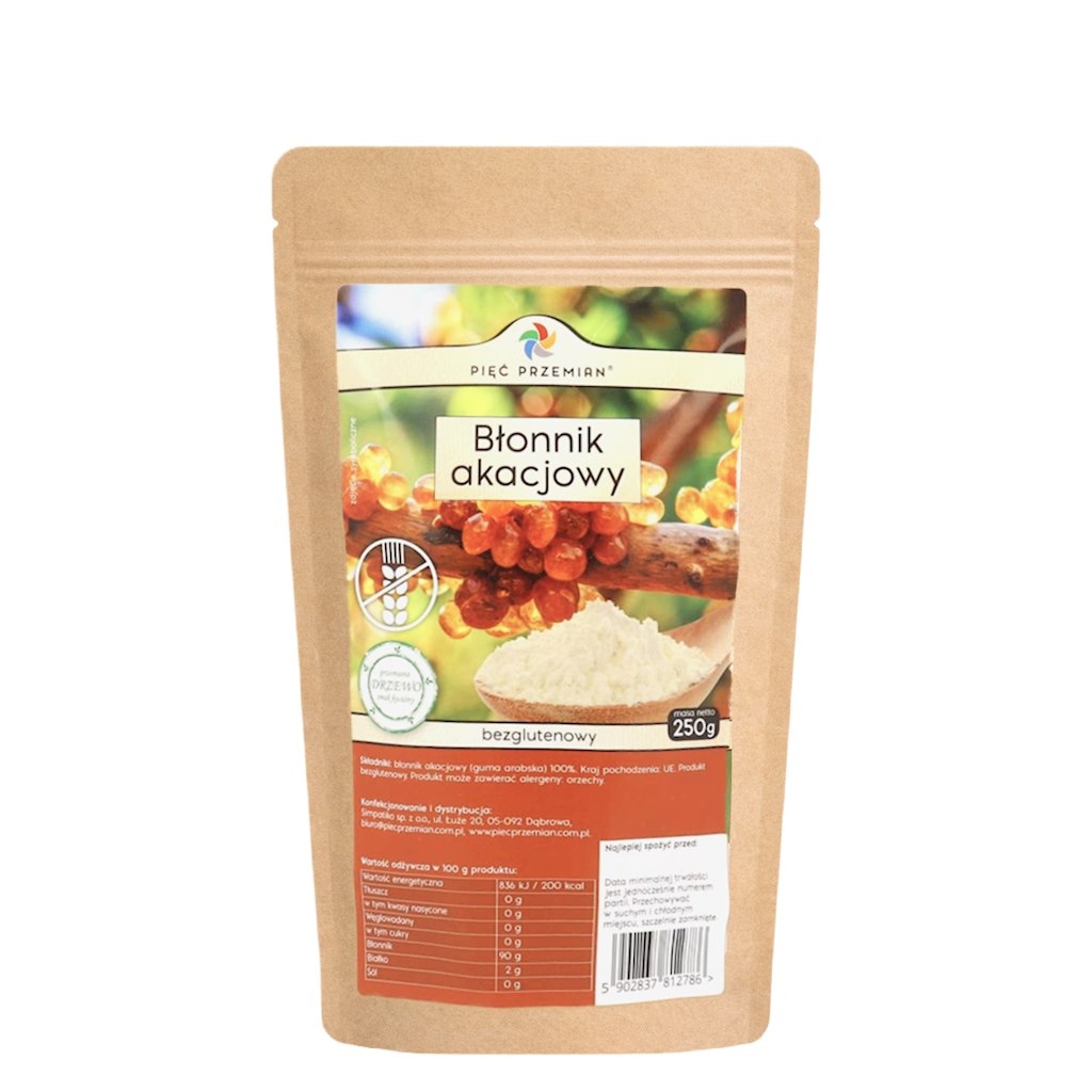 PIĘĆ PRZEMIAN Błonnik akacjowy bezglutenowy 250g