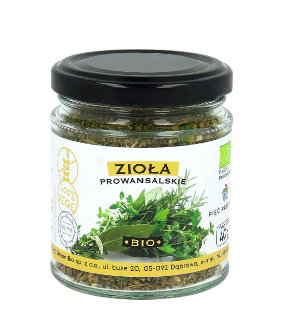PIĘĆ PRZEMIAN Zioła prowansalskie bezglutenowe BIO 40g