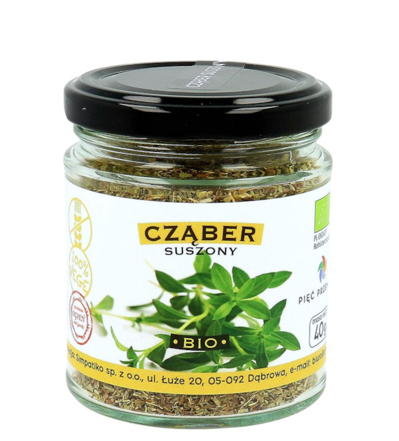 PIĘĆ PRZEMIAN Cząber suszony bezglutenowy BIO 40g