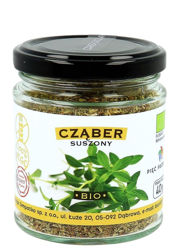 PIĘĆ PRZEMIAN Cząber suszony bezglutenowy BIO 40g