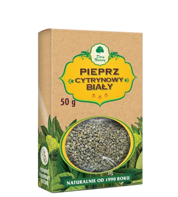 Pieprz cytrynowy biały 50g DARY NATURY