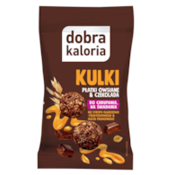 DOBRA KALORIA Kulki Płatki owsiane i czekolada 40g KUBARA