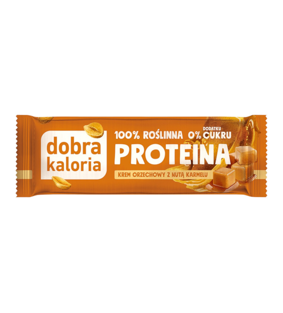 DOBRA KALORIA Baton PROTEINA Krem orzechowy z nutą karmelu 42g KUBARA