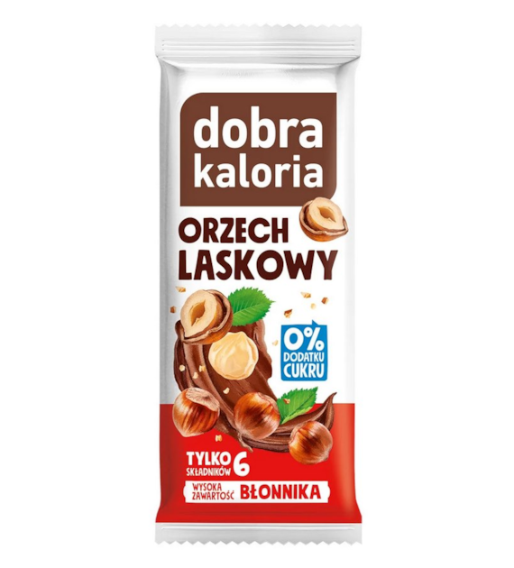 DOBRA KALORIA Baton orzech laskowy 35g KUBARA