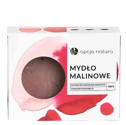 Mydło malinowe w kostce 100g OPCJA NATURA