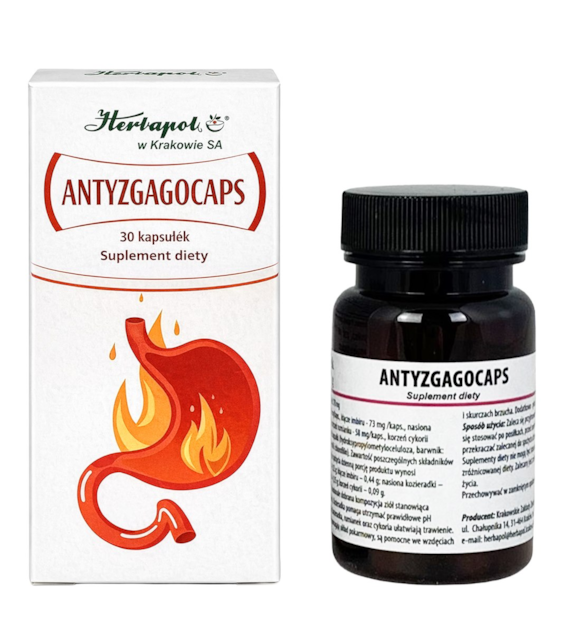 Antyzgagocaps 30kaps. HERBAPOL KRAKÓW