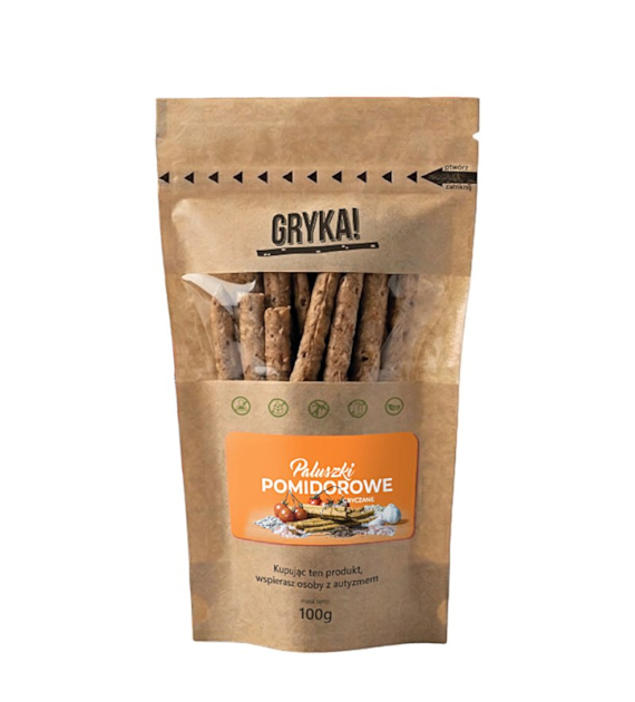 GRYKA! Paluszki gryczane pomidorowe 100g DALEJ RAZEM