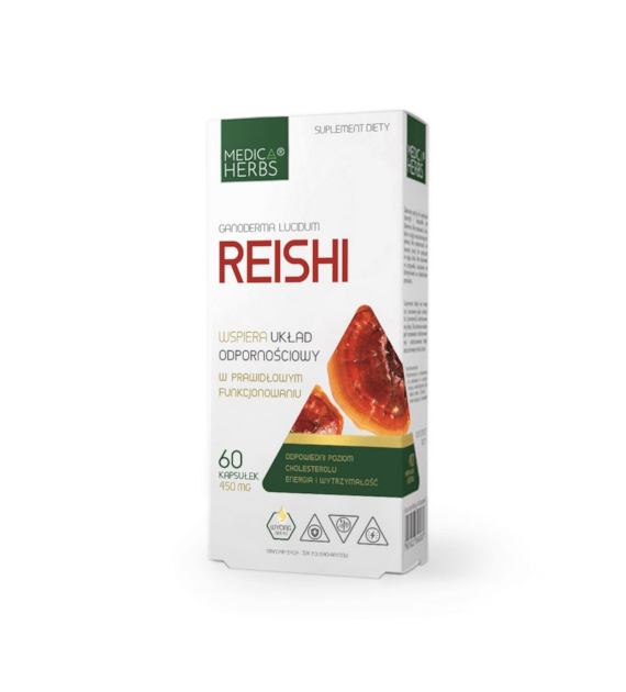 MEDICA HERBS Reishi 450mg, 60 kaps.