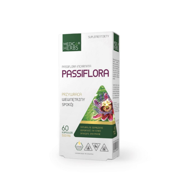 MEDICA HERBS Passiflora 500mg, 60 kaps. - Męczennica