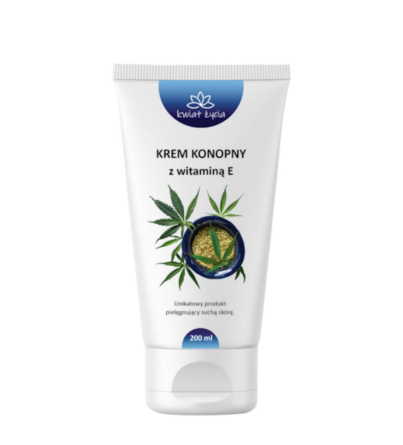 KWIAT ŻYCIA Krem konopny z witaminą E 200ml