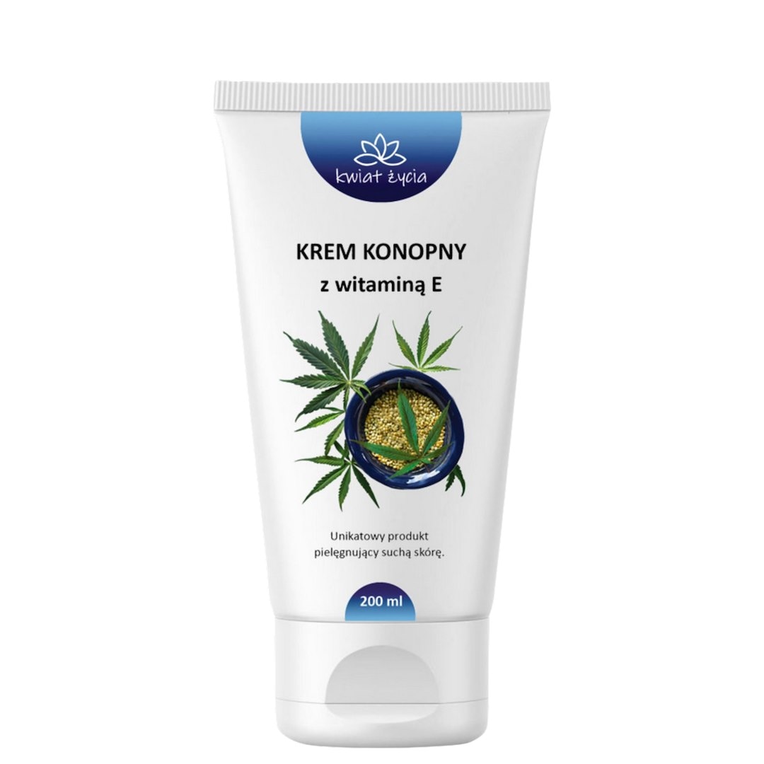 KWIAT ŻYCIA Krem konopny z witaminą E 200ml