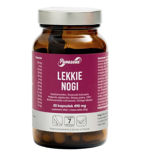 PANASEUS Lekkie nogi - 50 kaps. YANGO