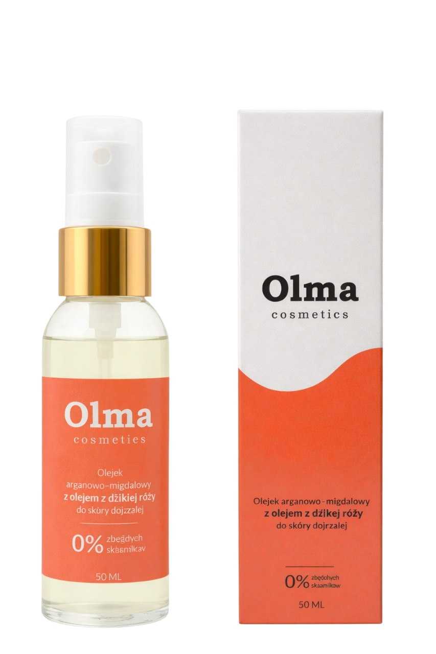 OLMA COSMETICS Olejek arganowo-migdałowy z olejem z dzikiej róży do skóry dojrzałej 50ml