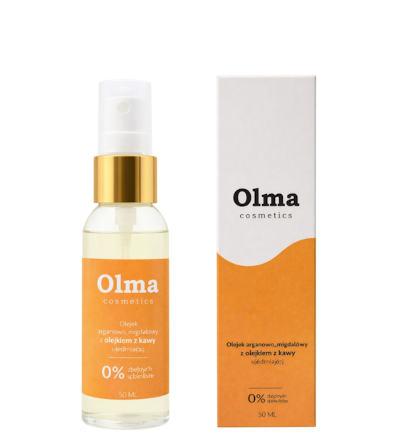 OLMA COSMETICS Olejek arganowo-migdałowy z olejem z kawy ujędrniający 50ml