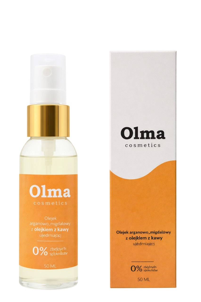 OLMA COSMETICS Olejek arganowo-migdałowy z olejem z kawy ujędrniający 50ml