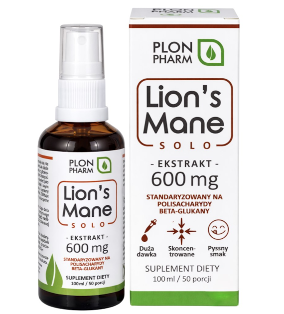 Lion's Mane Solo ekstrakt w płynie 100ml PLON PHARM