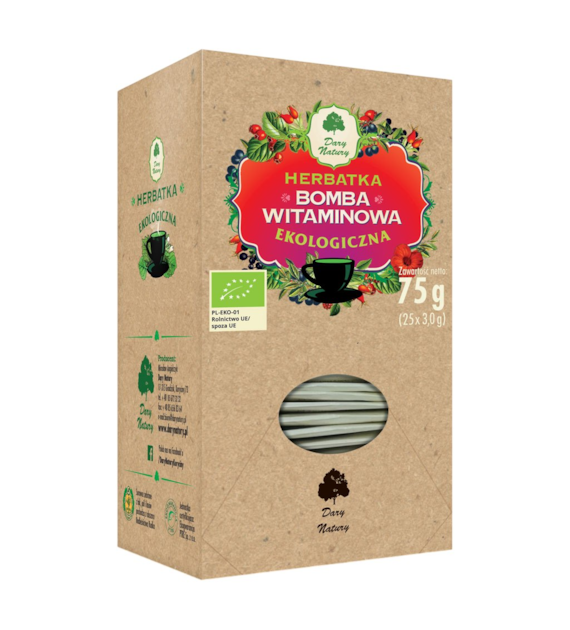 Herbatka Bomba witaminowa fix BIO 25*3g DARY NATURY